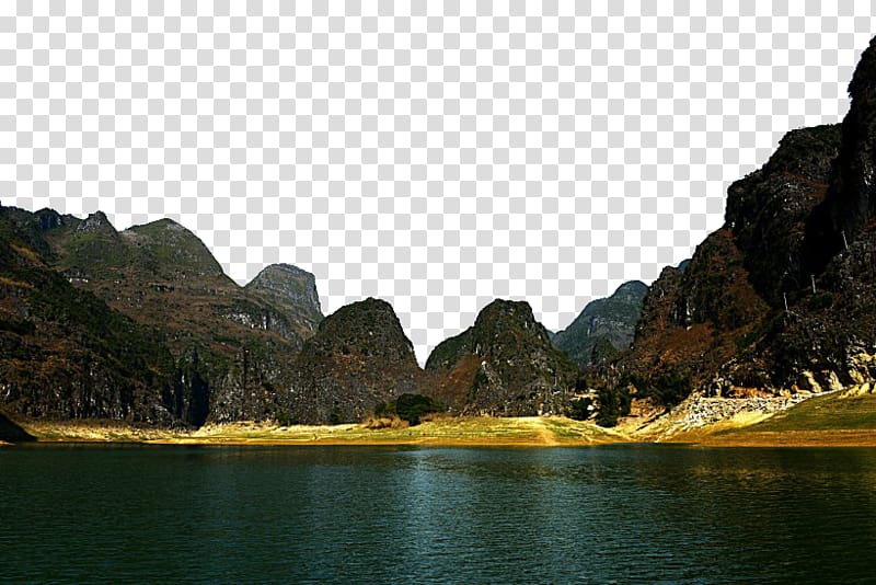Chengbi River Jinchuan County Lake , Baise Haokun Lake Scenic transparent background PNG clipart