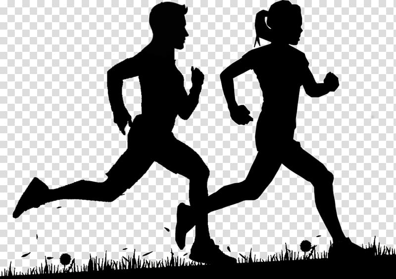 Running Jogging 5K run Sport Silhouette, finish line transparent background PNG clipart