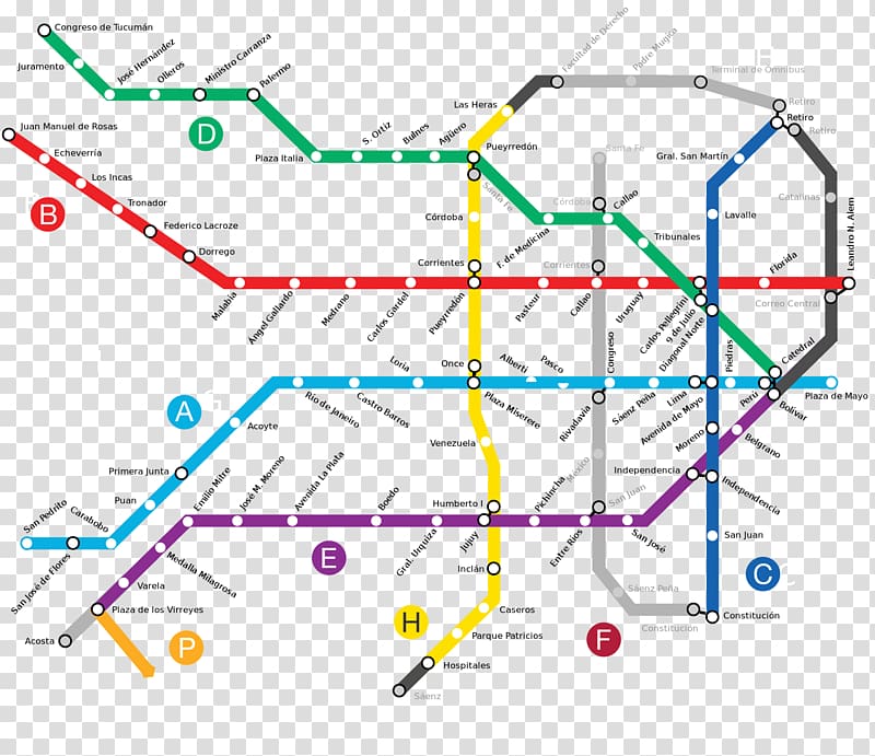 Buenos Aires Underground Rapid transit Santiago Metro Transit map, map transparent background PNG clipart