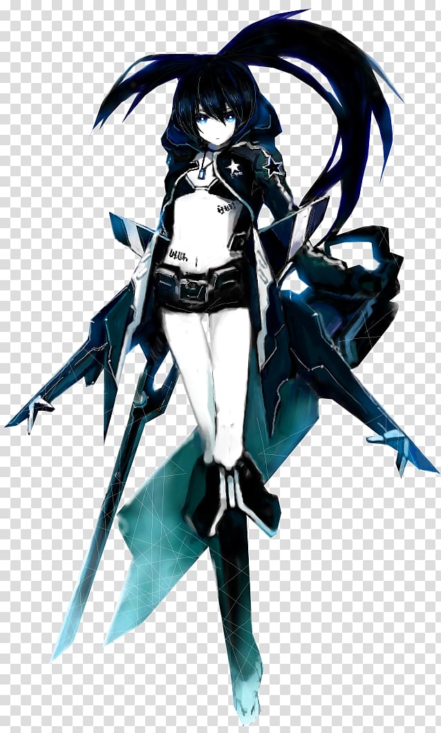 Black Rock Shooter: The Game Anime Vocaloid Hatsune Miku, Anime transparent background PNG clipart