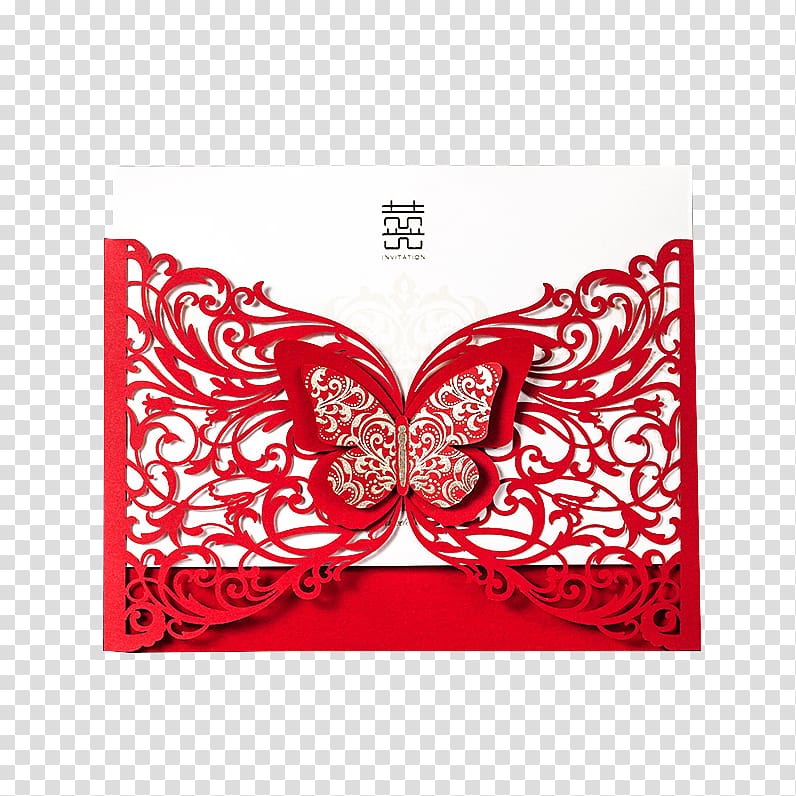 Wedding invitation Paper Red envelope, Invitations wedding invitation ideas transparent background PNG clipart