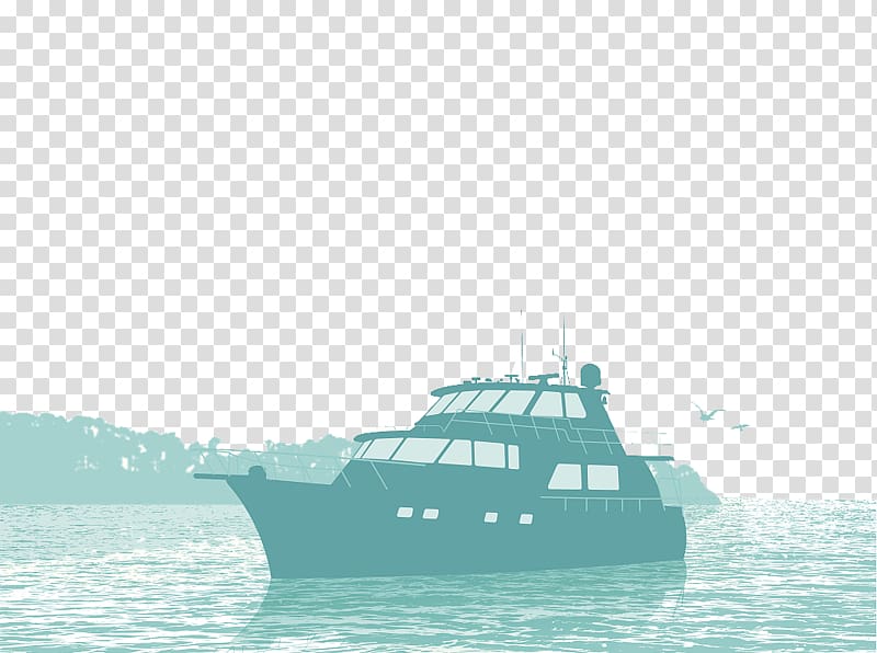 Boat Yacht Fishing Watercraft Illustration, Decorative illustration yacht transparent background PNG clipart