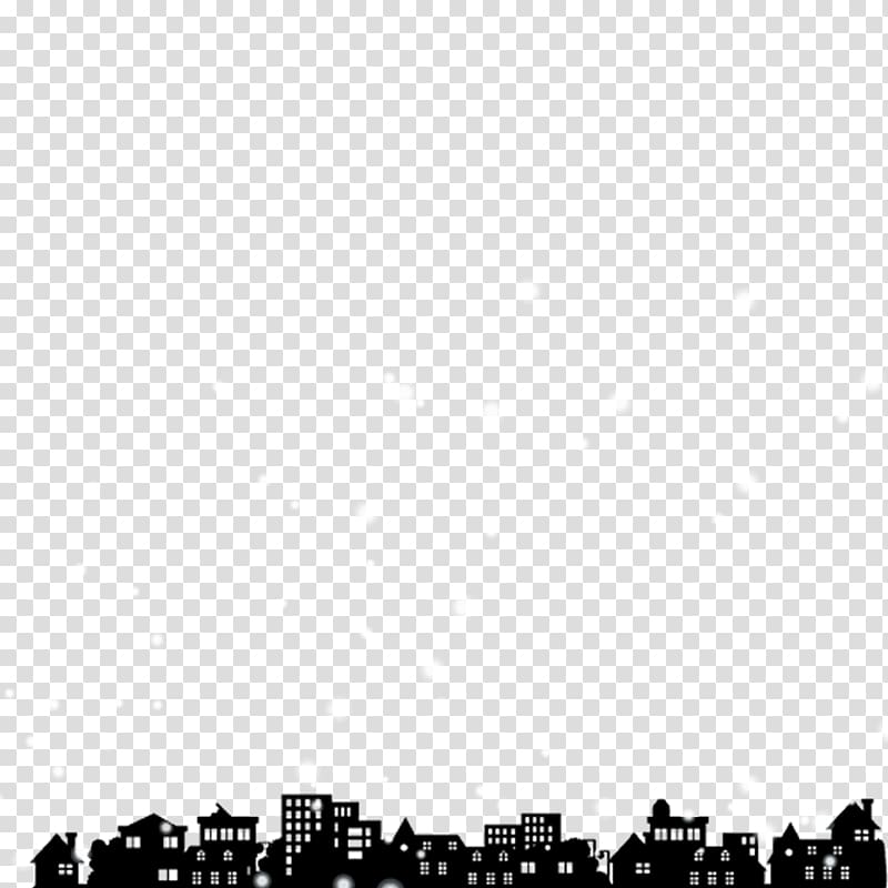 Paris Shadow Christmas Black, City Silhouette transparent background PNG clipart