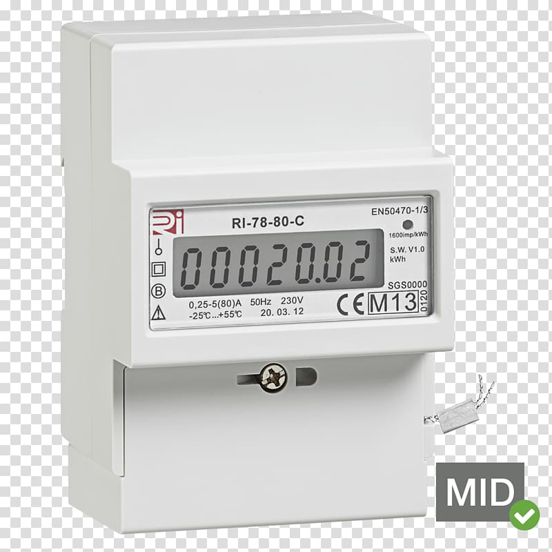 Electricity meter Kilowatt hour Three-phase electric power Energy, energy transparent background PNG clipart