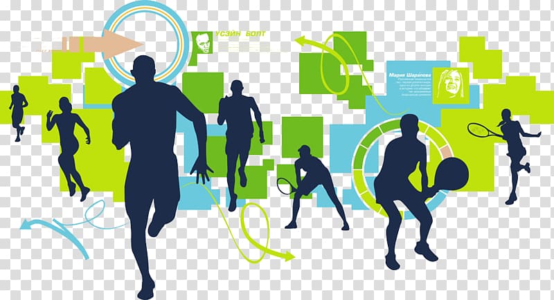 collection of sports figures transparent background PNG clipart