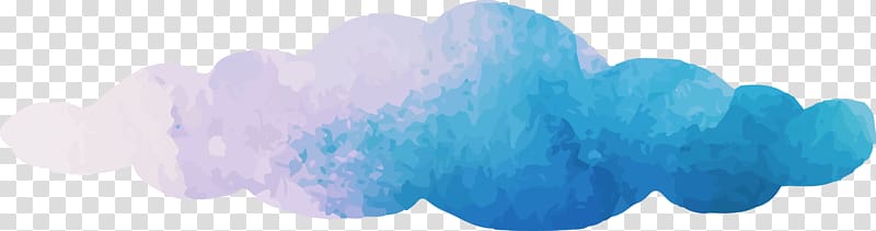 Turquoise Plastic Font, Dream watercolor blue cloud transparent background PNG clipart