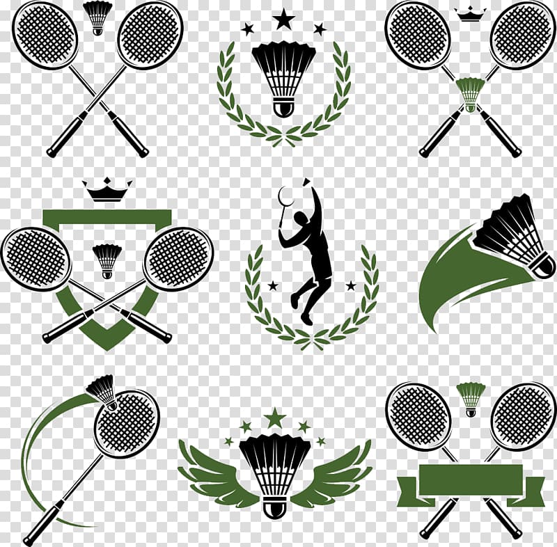 Badminton sport illustration, Badminton Shuttlecock, People and badminton transparent background PNG clipart