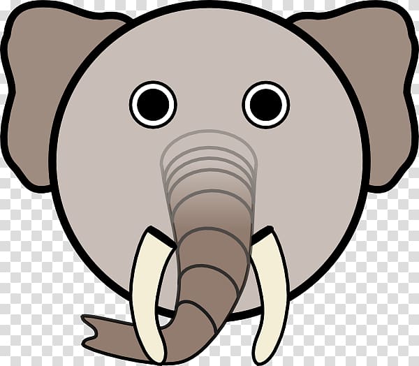 Face Animal , Elephant Drawings For Kids transparent background PNG clipart