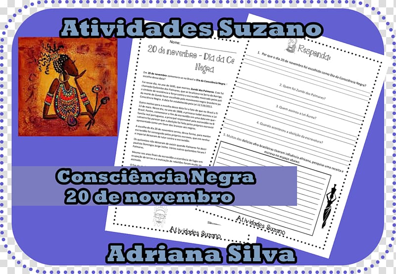 Black Awareness Day 20 November Nina Bonita Document, others transparent background PNG clipart