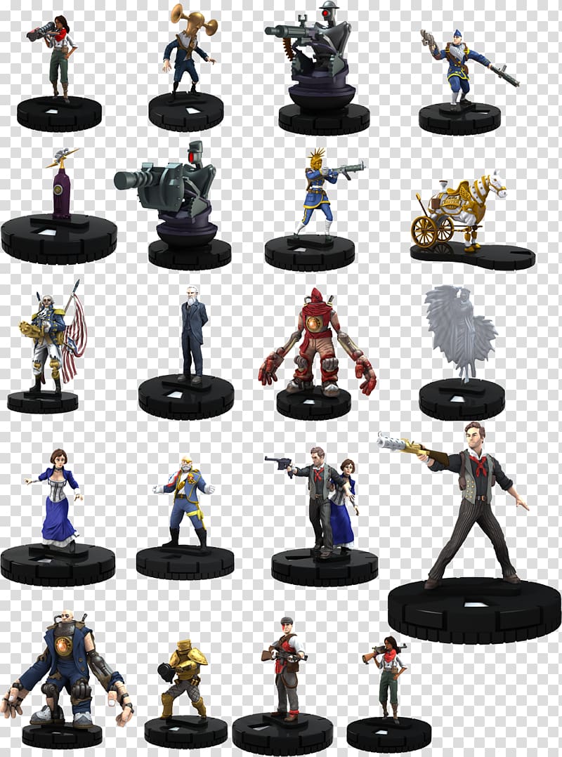 BioShock Infinite HeroClix Figurine Characters of the BioShock series, dark biography transparent background PNG clipart