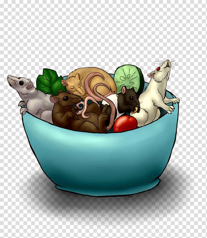 Rat Food Salad Bowl, Rat & Mouse transparent background PNG clipart