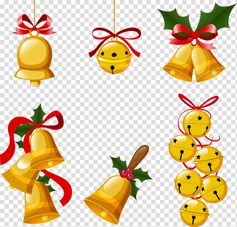 Jingle Bells , Christmas bells transparent background PNG clipart