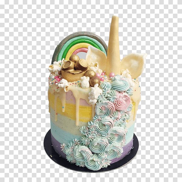 Birthday cake Rainbow cookie Cupcake Bakery, unicorn birthday transparent background PNG clipart
