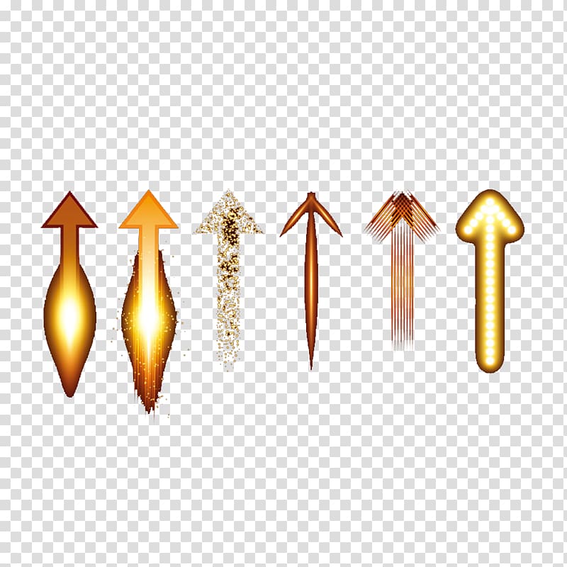 Light Euclidean Arrow, Light effect element arrow transparent background PNG clipart