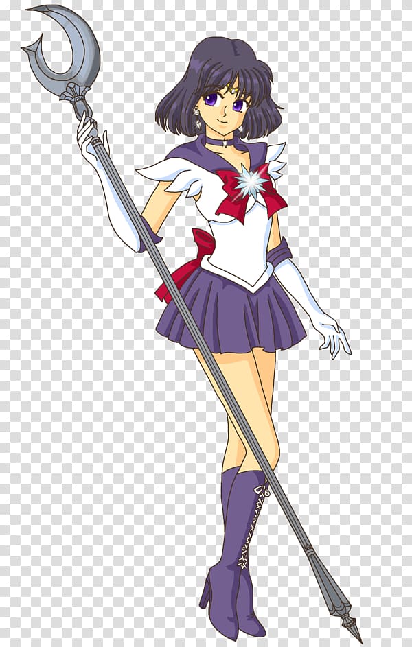 Sailor Saturn Sailor Moon Chibiusa Sailor Mercury Art, sailor moon transparent background PNG clipart