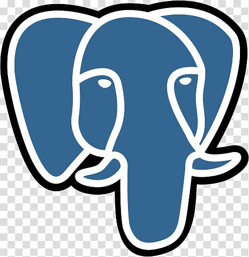 blue elephant illustration, PostgreSQL Logo transparent background PNG clipart