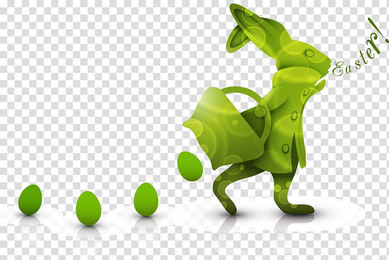 Easter Bunny Easter egg , Green Eggs Easter Bunny transparent background PNG clipart