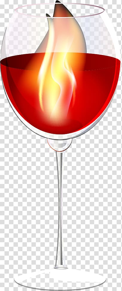 Wine cocktail Cocktail garnish Wine glass, painted cocktail transparent background PNG clipart