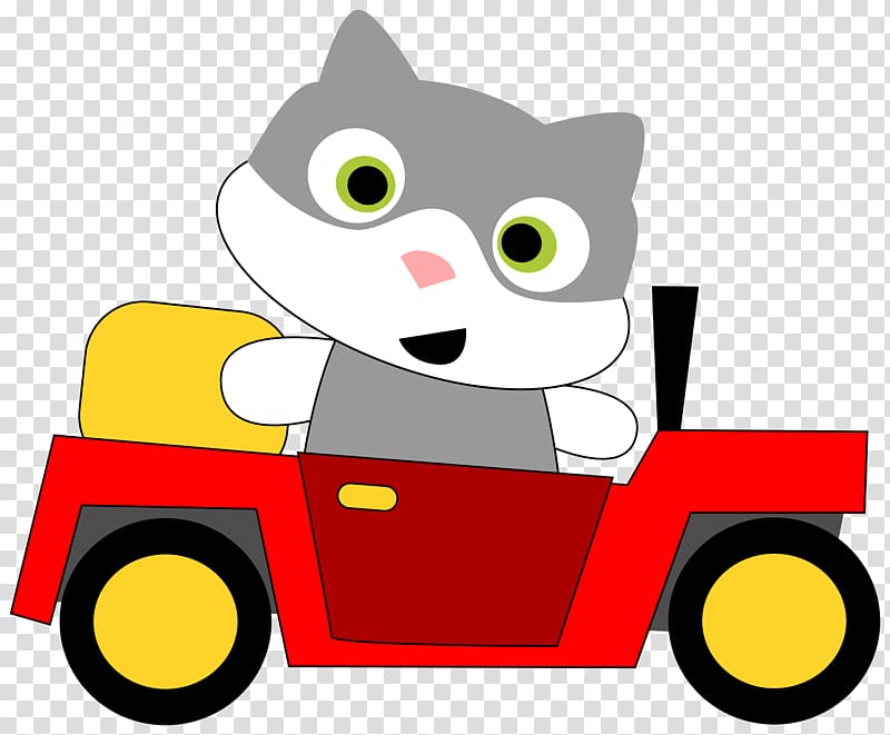 Cat Car Kitten , driving transparent background PNG clipart