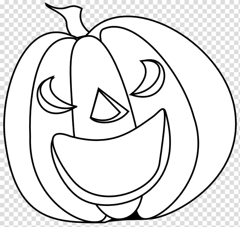 Candy pumpkin Halloween Black and white , Pumpkin Line Drawing transparent background PNG clipart