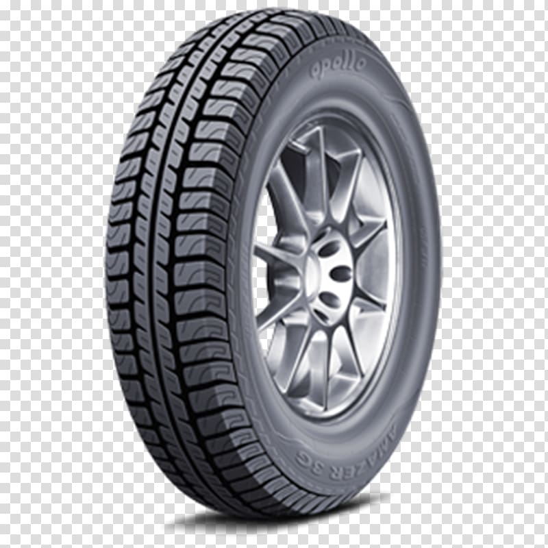 Car Tubeless tire Apollo Tyres Tread, indian tire transparent background PNG clipart