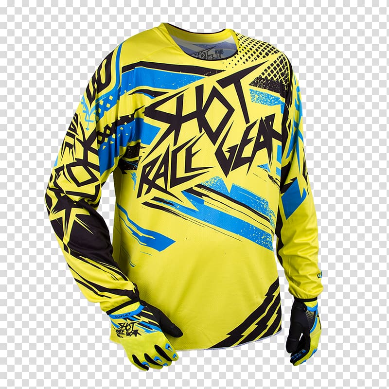 Motocross T-shirt Sports Uniform Sleeve, neon cross transparent background PNG clipart