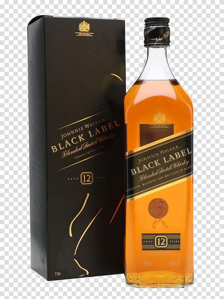 Scotch whisky Blended whiskey Distilled beverage Wine, Johnny Walker transparent background PNG clipart