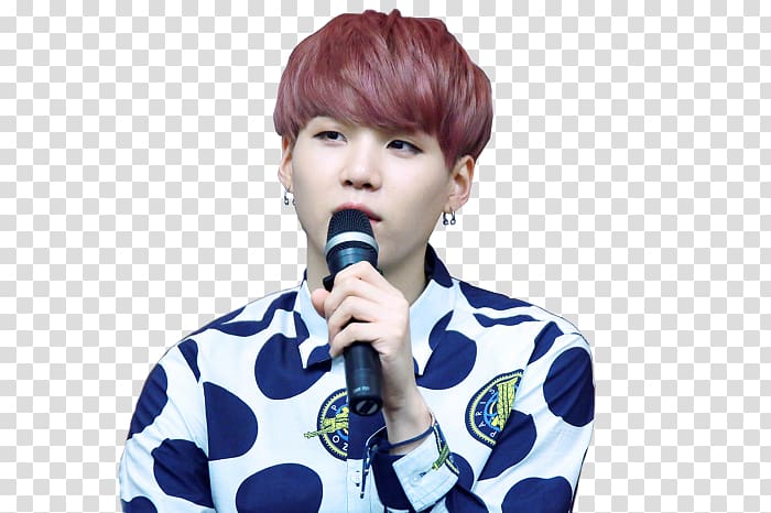 Suga Singer Show Champion BTS K-pop, microphone transparent background PNG clipart