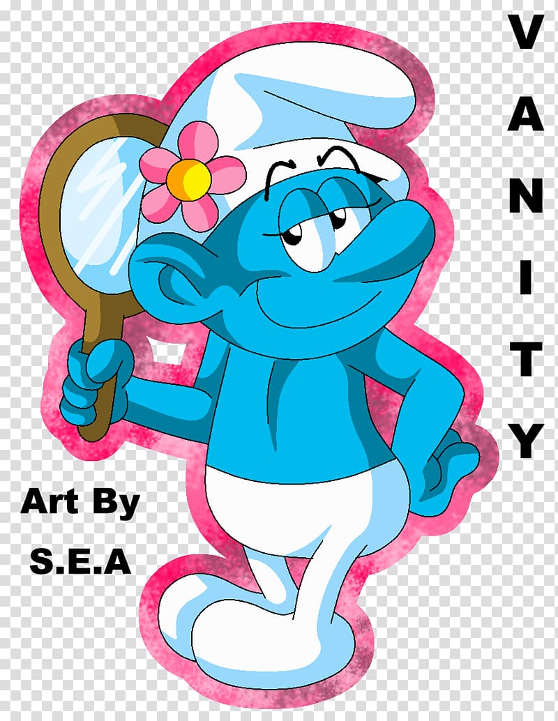 Vanity Smurf Smurfette The Smurfs Comics, lazy smurf transparent background PNG clipart