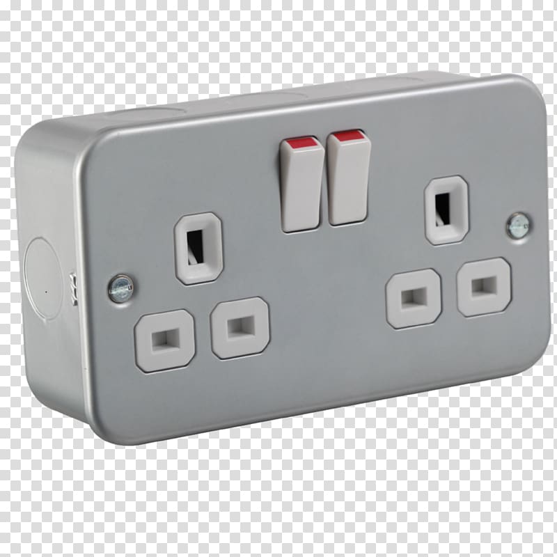 AC power plugs and sockets Electricity Electrical Switches Home appliance Metal, electric socket transparent background PNG clipart