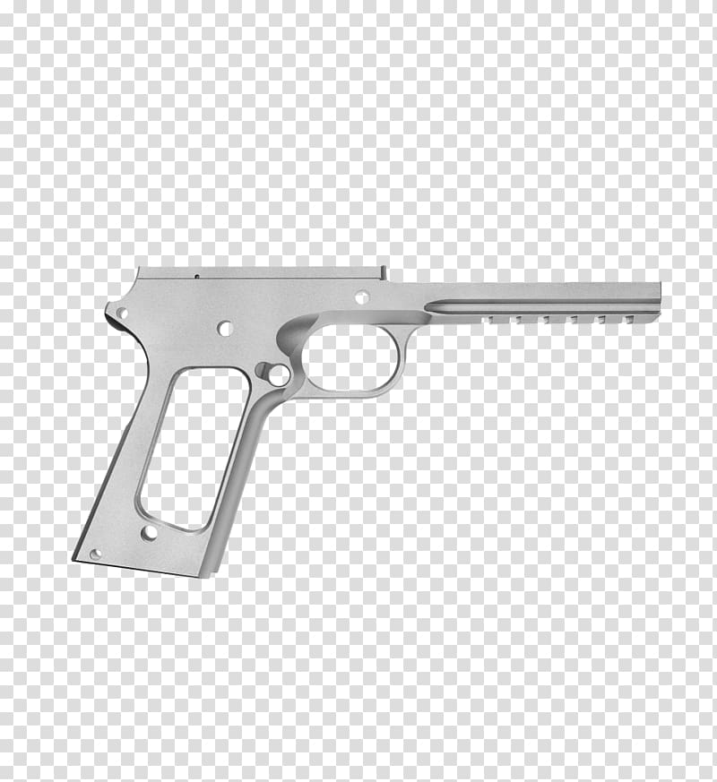 Trigger Receiver Gun barrel M1911 pistol Firearm, 1911 transparent background PNG clipart