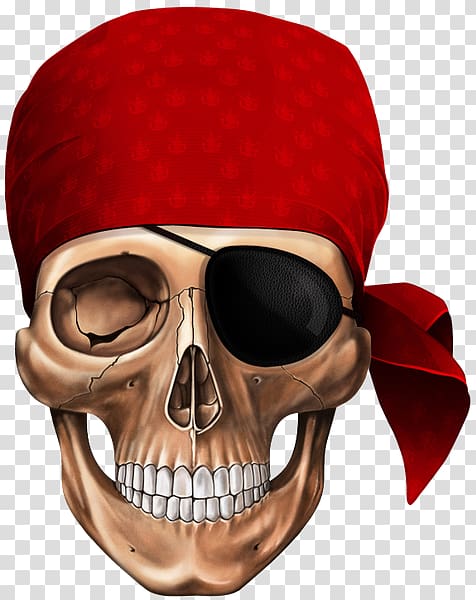 Human skull symbolism Piracy Drawing Skeleton, skull transparent background PNG clipart