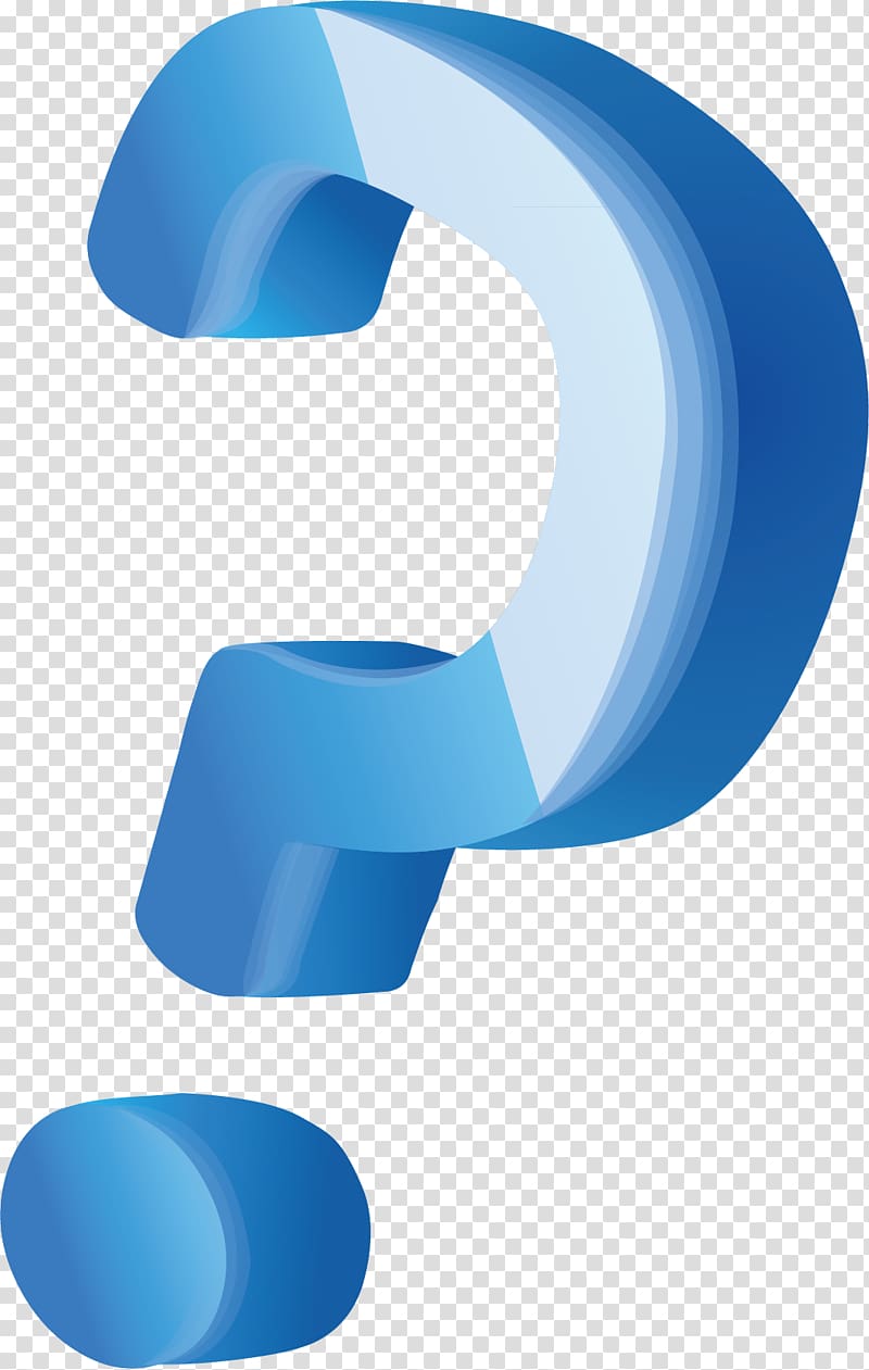 Question mark Icon, Creative stereoscopic question mark transparent background PNG clipart