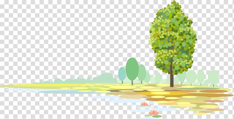 Color Landscape Nature, ppt decorative material transparent background PNG clipart