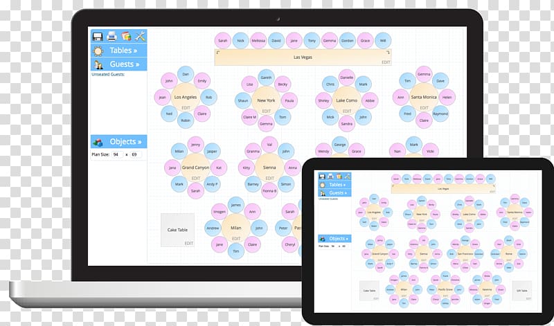 Plan de table Wedding Planner Planning, planner transparent background PNG clipart