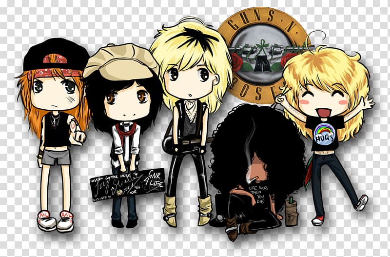 Guns N\' Roses Musician Paradise City, others transparent background PNG clipart