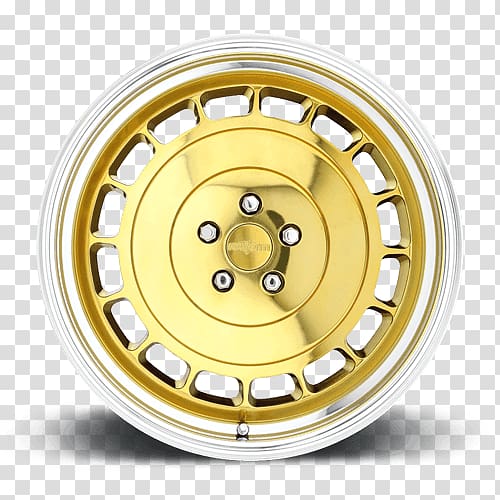 Alloy wheel Forging Rim Spoke, GOLD Lip transparent background PNG clipart