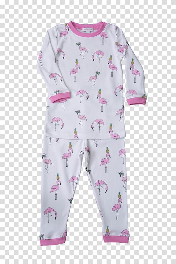 Nightwear Clothing Pajamas Sleeve Baby & Toddler One-Pieces, baby flamingo transparent background PNG clipart