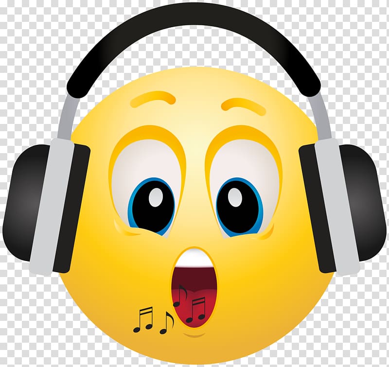 Emoticon Headphones Smiley , Emoji transparent background PNG clipart