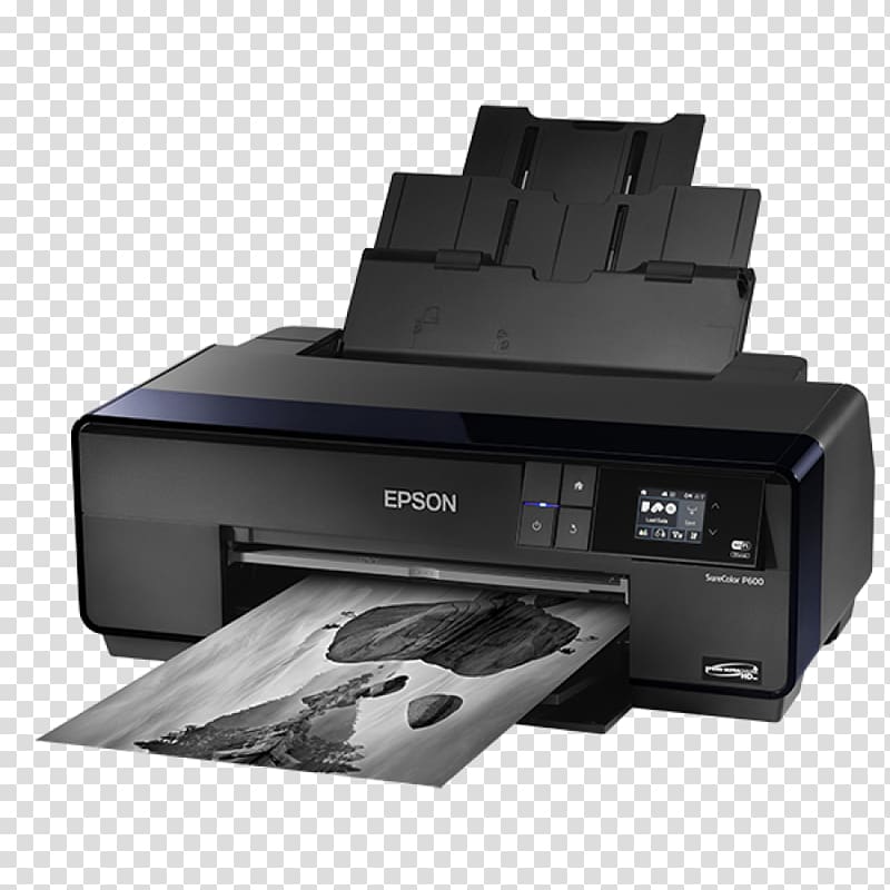 Epson Inkjet printing Printer, ink landscape material transparent background PNG clipart