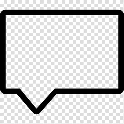 Speech balloon Rectangle Bubble, shape transparent background PNG clipart