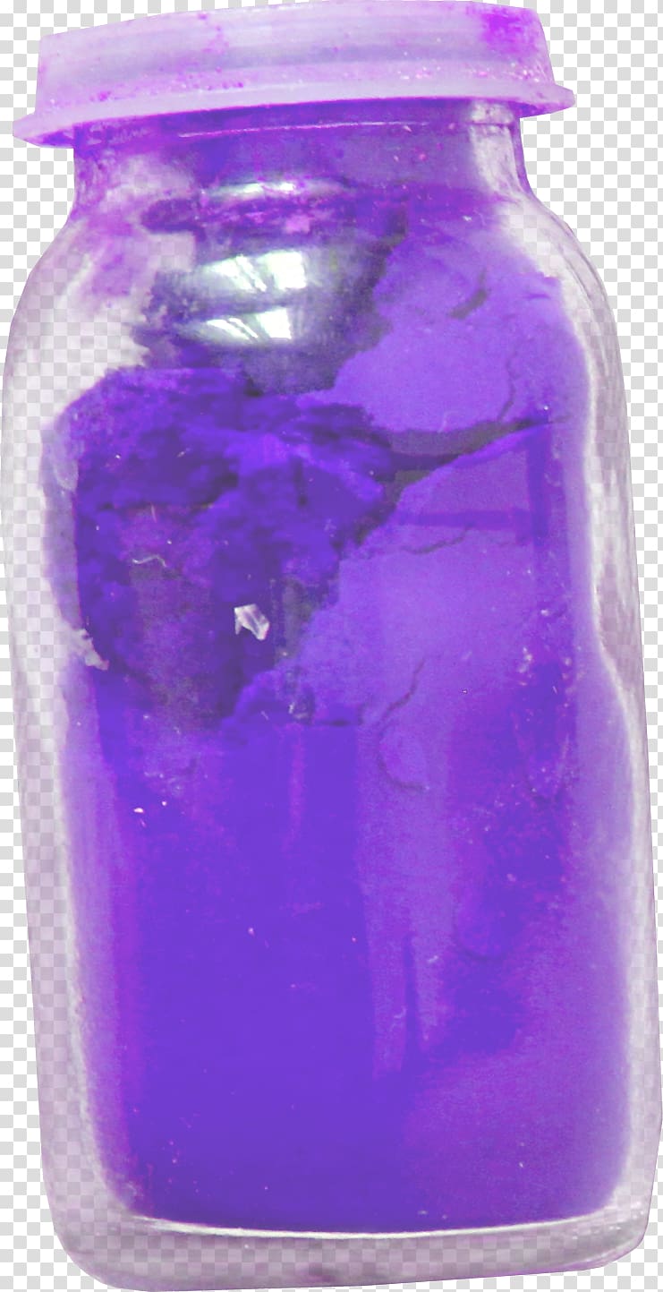 Glass bottle Purple, Pretty purple glass bottle transparent background PNG clipart