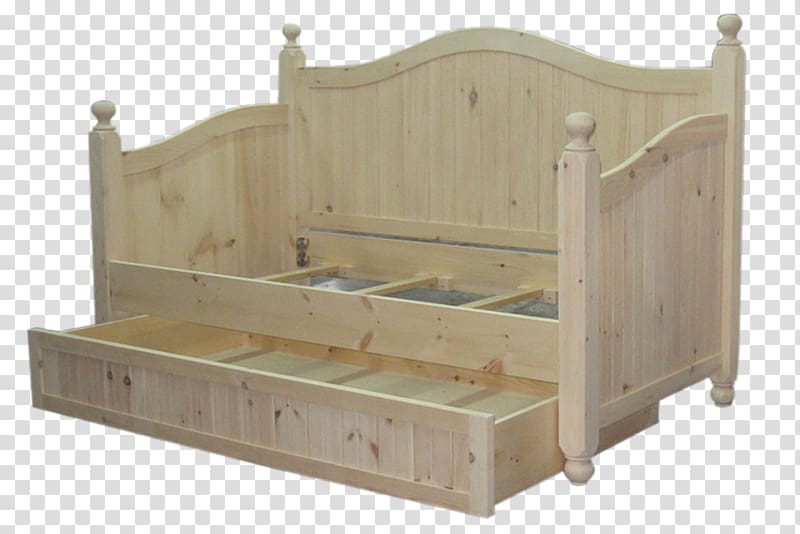 Bed frame Daybed Wood Furniture, wood transparent background PNG clipart
