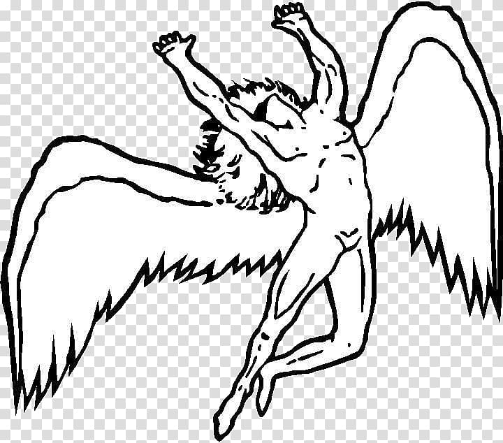 angel illustration, Led Zeppelin IV Swan Song Records Logo, others transparent background PNG clipart