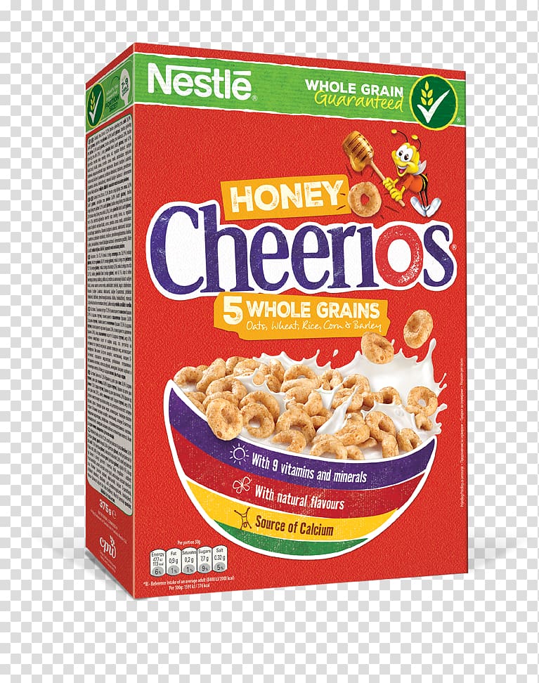 Honey Nut Cheerios Breakfast cereal General Mills Cheerios Cereal, breakfast transparent background PNG clipart