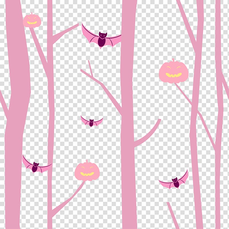 Adobe Illustrator Illustration, Tree pattern bat transparent background PNG clipart