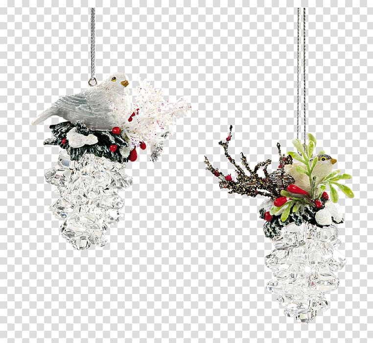 Christmas ornament Cut flowers Body Jewellery, crystal chandeliers 14 0 2 transparent background PNG clipart
