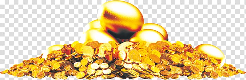 Flyer Publicity, Pile of gold coins transparent background PNG clipart