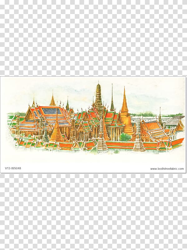 Temple of the Emerald Buddha Thailand Sketchbook: Portrait of a Kingdom Wat Phra Sri Sanphet Painting, thai temple decoration transparent background PNG clipart