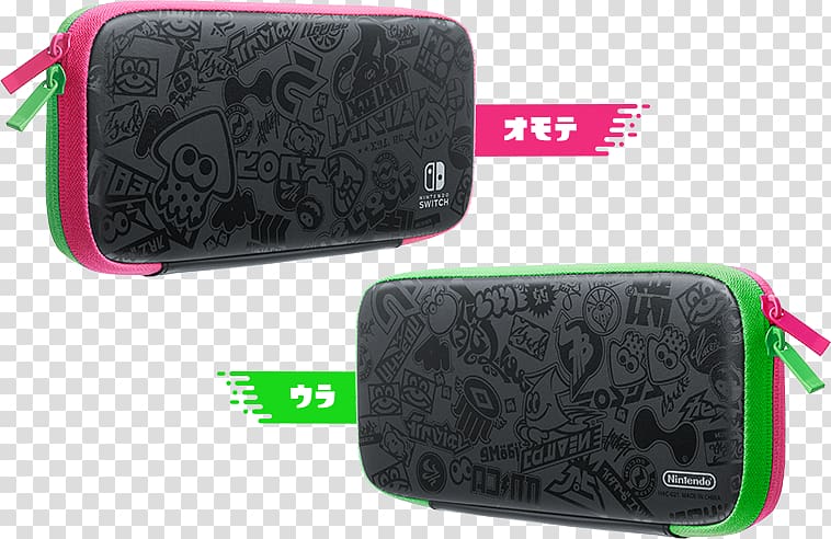 Splatoon 2 Nintendo Switch Pro Controller Joy-Con, pink neon word transparent background PNG clipart